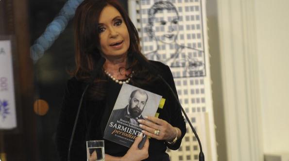 CFK se refirió al libro "Sarmiento periodista". Foto de MinutoUno.com