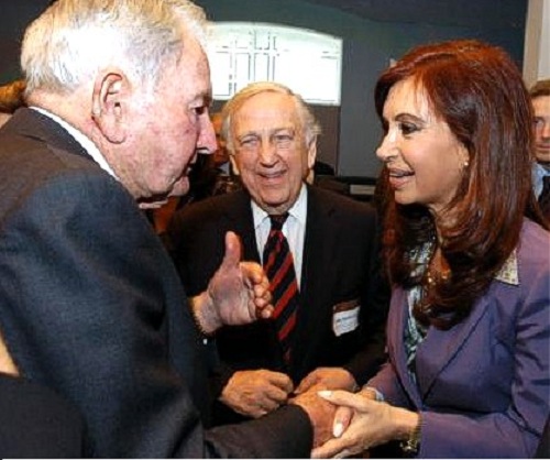 Cristina Fernández y David Rockefeller