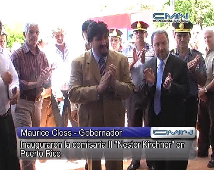 Maurice Closs inaugura la comisaría «Néstor Carlos Kirchner»