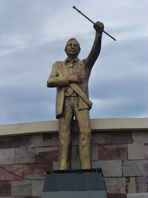 Estatua de Kirchner en Formosa