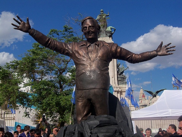 Estatua de Néstor Kirchner en Río Turbio, Santa Cruz