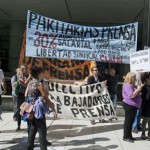 La lucha por las paritarias de prensa