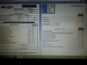 Una de las mesas denunciadas, en las que se le sustraen 30 votos al FIT.