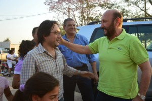 El cuestionado diputado Adrián Bogado junto al eterno gobernador Insfrán.